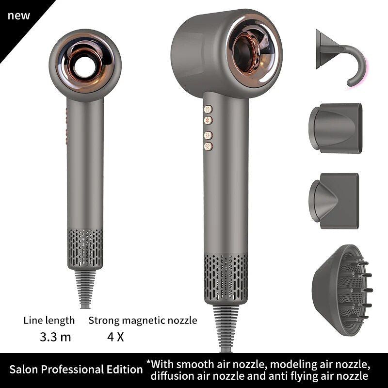 220V Leafless Personal Hair Dryer with Negative Ion Styling Tool