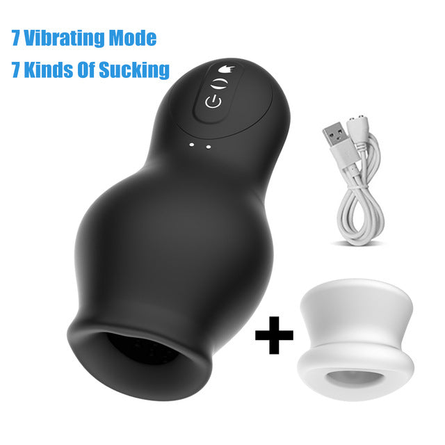 Male Masturbaters Automatic HandsFree Sucking Vibrating Cup Men Sex Toys