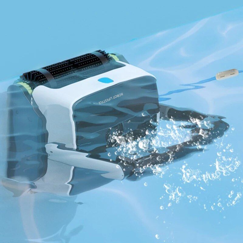 Efficient Robotic Pool Cleaner Automatic Vacuum with High Suction, Wall and Floor Cleaning