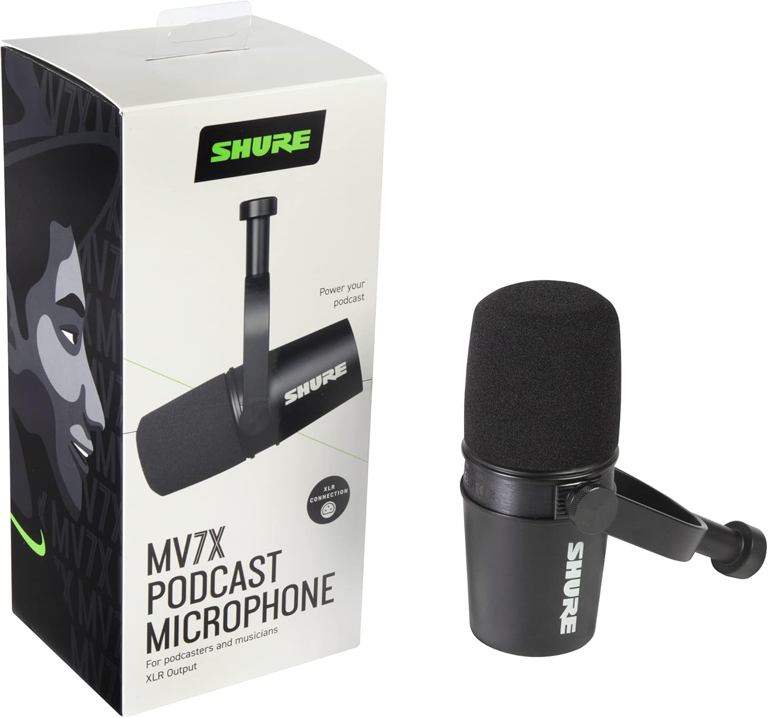 Shure MV7X Mikrofon XLR Pro Dynamisches Mikrofon