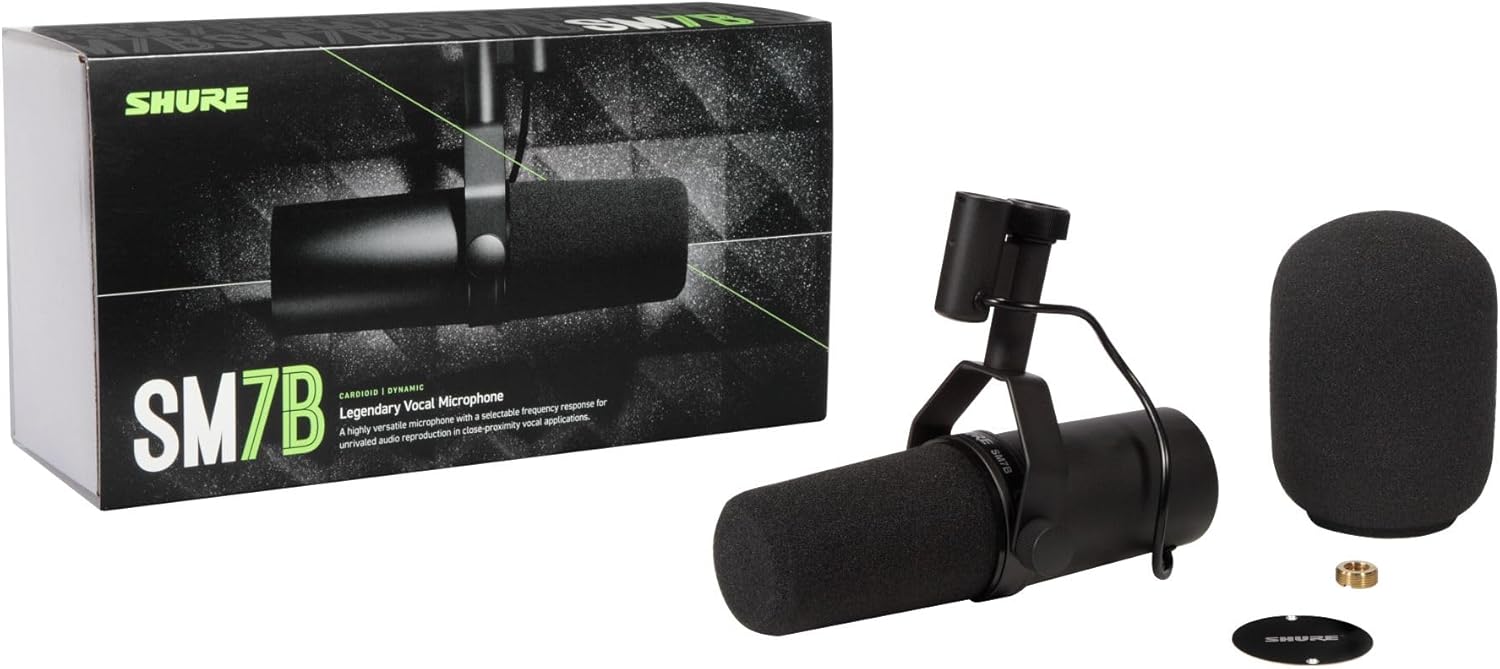 Shure SM7B Mikrofon – Dynamisches Gesangsmikrofon im Studio