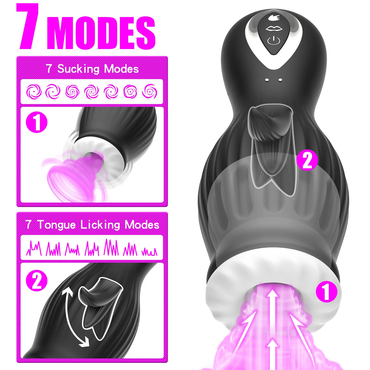 Male Masturbaters Automatic HandsFree Sucking Vibrating Cup Men Sex Toys