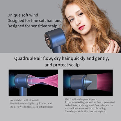 220V Leafless Personal Hair Dryer with Negative Ion Styling Tool