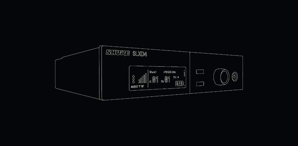 Shure SLXD4 Funkempfänger mit BETA58A Mikrofon