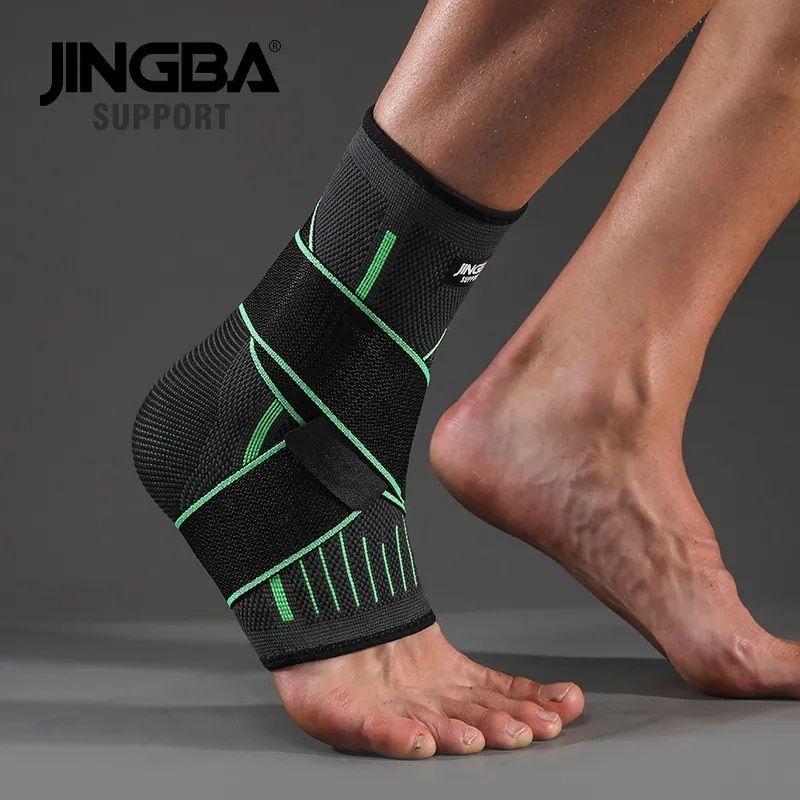 Protective Ankle Brace for Sports with Compression Nylon Strap