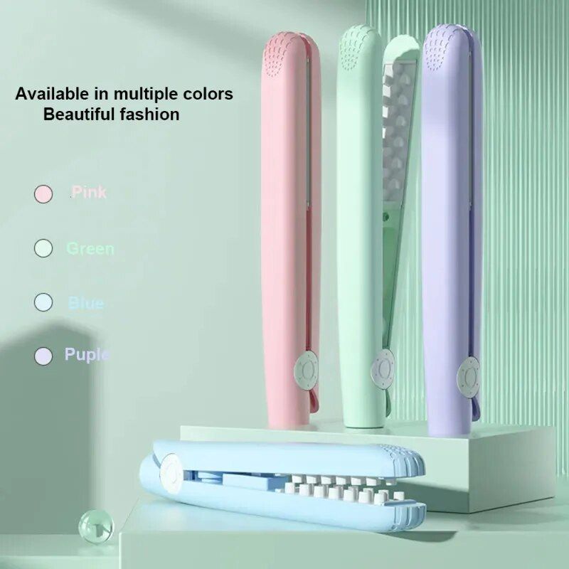 Mini Ceramic 3D Grid Hair Crimper & Curler – Volumizing Styling Tool for Women