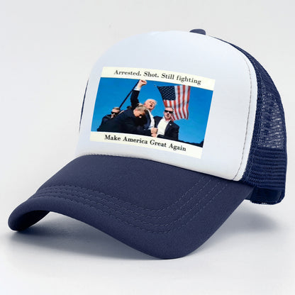 Trump Rally Shooter Hat - Trump 2024- DJT - Pro Trump - Trump Survived - USA Freedom - Donald J.Trump Menswear Streetwear Cotton Baseball Cap