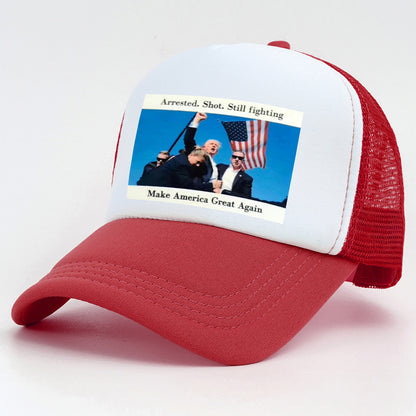 Trump Rally Shooter Hat - Trump 2024- DJT - Pro Trump - Trump Survived - USA Freedom - Donald J.Trump Menswear Streetwear Cotton Baseball Cap