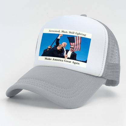 Trump Rally Shooter Hat - Trump 2024- DJT - Pro Trump - Trump Survived - USA Freedom - Donald J.Trump Menswear Streetwear Cotton Baseball Cap