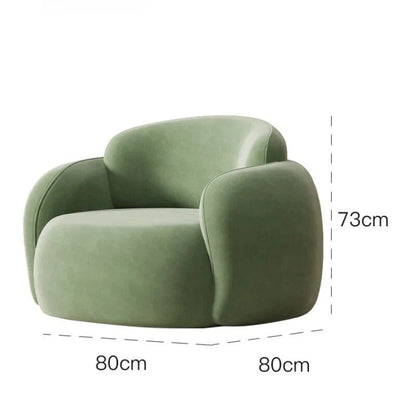 Luxury Minimalist Lounge Sofa – Modern Comfort Single Seater