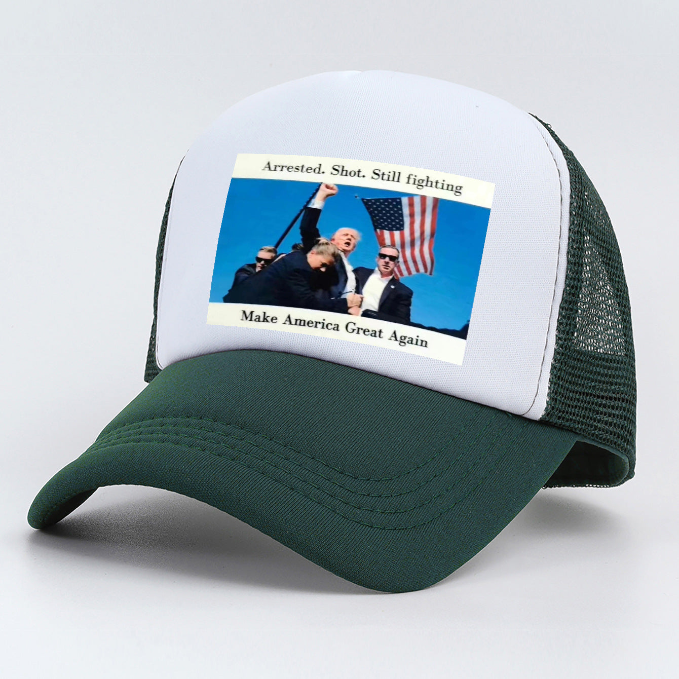 Trump Rally Shooter Hat - Trump 2024- DJT - Pro Trump - Trump Survived - USA Freedom - Donald J.Trump Menswear Streetwear Cotton Baseball Cap