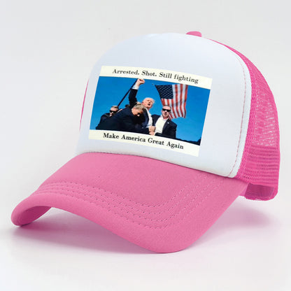 Trump Rally Shooter Hat - Trump 2024- DJT - Pro Trump - Trump Survived - USA Freedom - Donald J.Trump Menswear Streetwear Cotton Baseball Cap