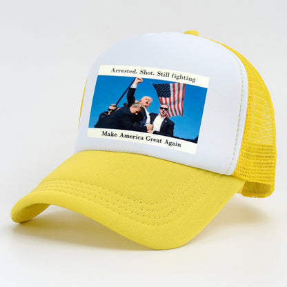 Trump Rally Shooter Hat - Trump 2024- DJT - Pro Trump - Trump Survived - USA Freedom - Donald J.Trump Menswear Streetwear Cotton Baseball Cap