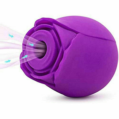 Rose Toy Clit Nipple G-Spot Suction Sucking Vibrator Massager For Women Sex