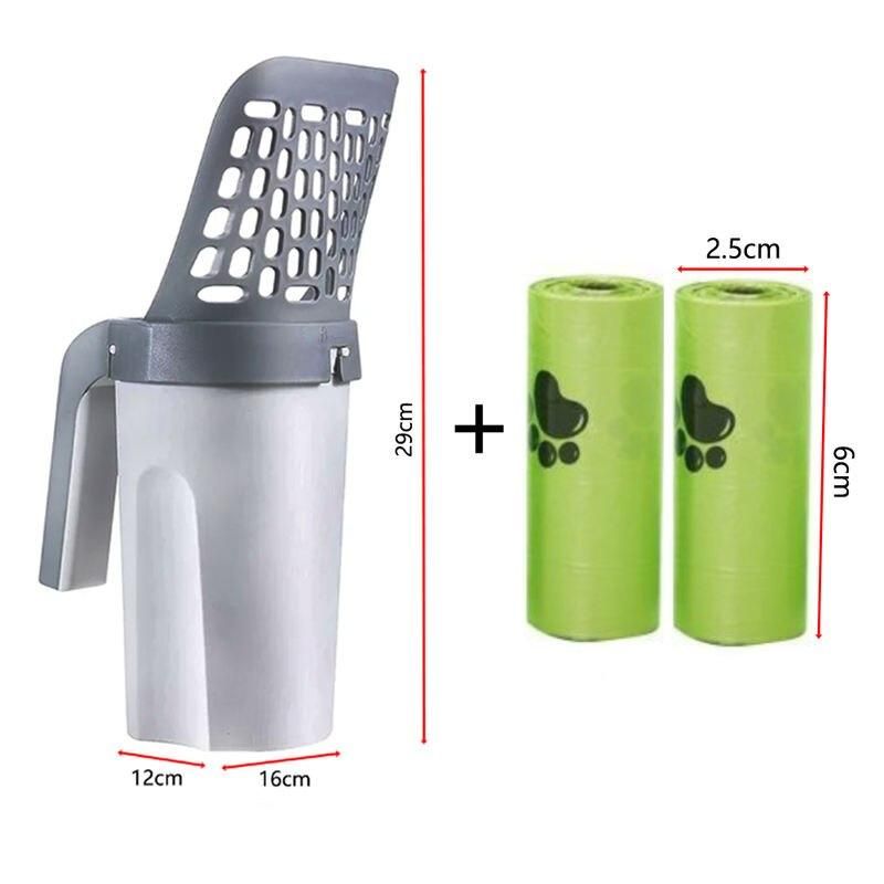 Efficient Self-Cleaning Cat Litter Scoop with Integrated Waste Bin