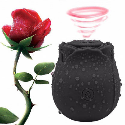 Rose Toy Clit Nipple G-Spot Suction Sucking Vibrator Massager For Women Sex