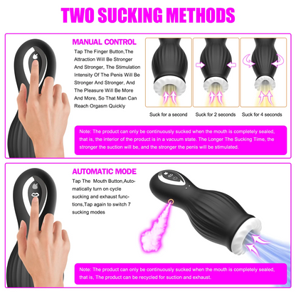 Male Masturbaters Automatic HandsFree Sucking Vibrating Cup Men Sex Toys