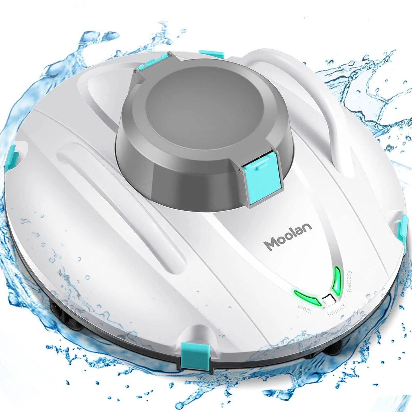 Efficient Cordless Robotic Pool Cleaner with Advanced Suction & Self-Parking