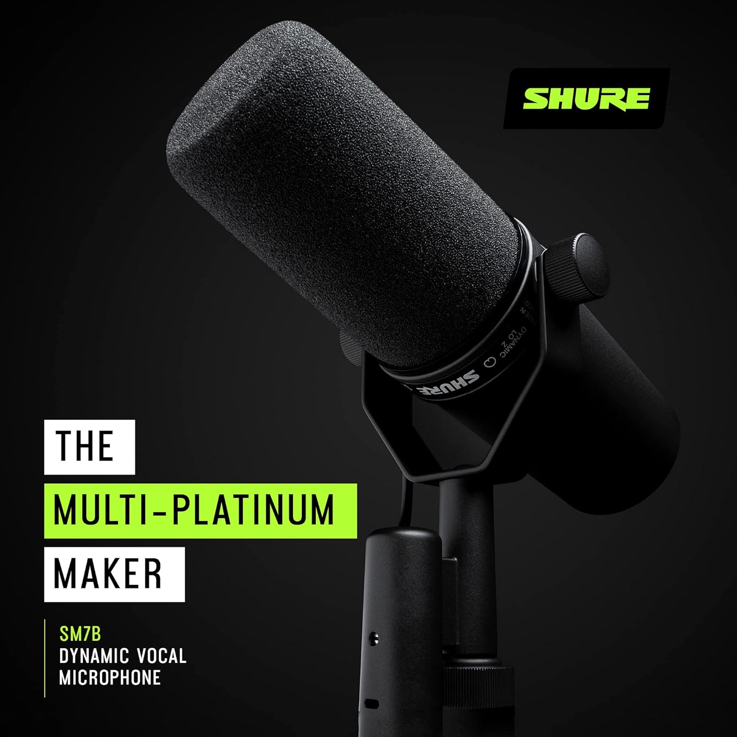 Shure SM7B Mikrofon – Dynamisches Gesangsmikrofon im Studio