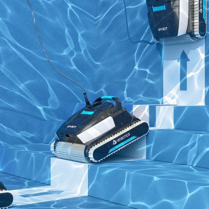 Efficient & Smart Swimming Pool Cleaner Electric, Wall-Climbing with Extended Cable