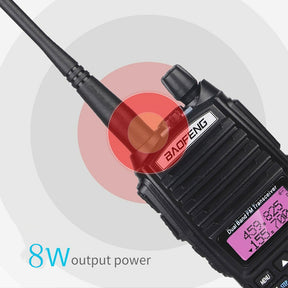 BaoFeng UV-82 Radio de banda dual de alta potencia: 136-174 mhz (VHF) 400-520 mhz (UHF) 