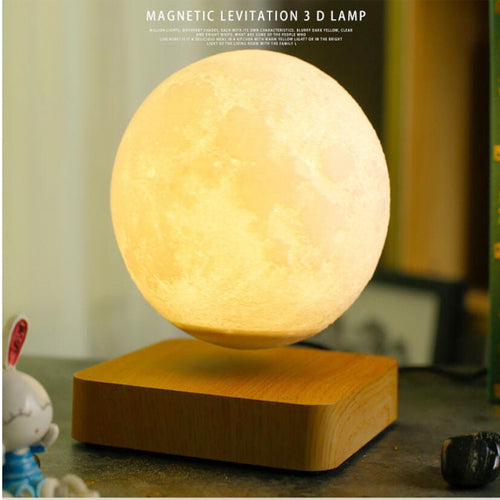 Luz da lua, luz da lua impressa em 3D, levitação magnética, toque, USB recarregável
