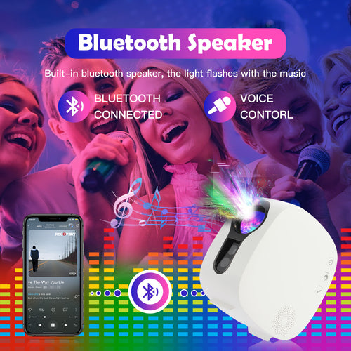 Wifi Smart Star Projector Galaxy Projector Bluetooth Music Player App Control Alexa Google
